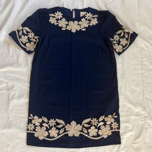 Sézane Tierra Embroidered Dress Sz 2